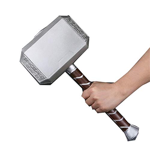 Lonme 44cm Thor's Hammer PU Foam 17" El Martillo de Thor Thunder Hammer Toy Collectors Cosplay Prop Fancy Dress Weapon