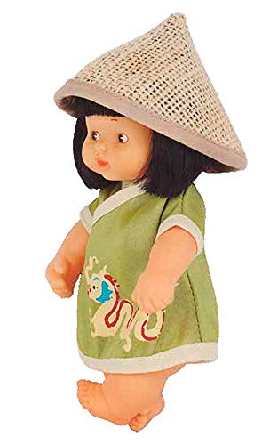 Los Barriguitas - Barriguitas del mundo China, muñeco bebé barriguitas de China, colección del mundo con ropa para muñecas, juguete para niños y niñas a partir de 3 años, FAMOSA (700016875)