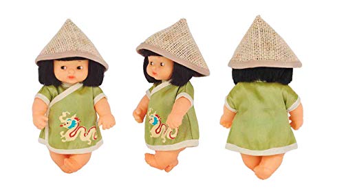 Los Barriguitas - Barriguitas del mundo China, muñeco bebé barriguitas de China, colección del mundo con ropa para muñecas, juguete para niños y niñas a partir de 3 años, FAMOSA (700016875)