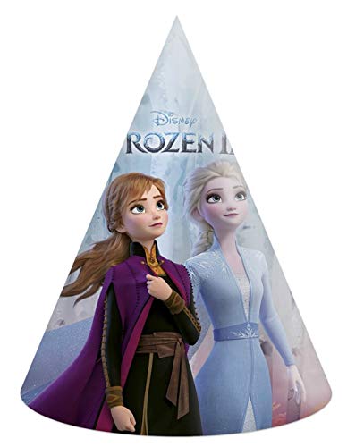 Lote de 24 Gorros Infantiles Decorativos multicolores"Frozen 2". Sombreros. Juguetes y Regalos Baratos para Fiestas de Cumpleaños, Bodas, Bautizos, Comuniones y Eventos. Decoración Original.