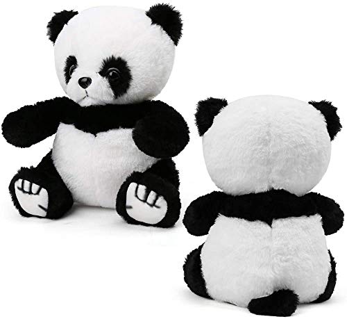 LotFancy Animales de Peluche de Panda de 8 Pulgadas (Altura 22cm) , Peluche de Panda de Peluche Suave, Juguetes de Peluche de Animales de Peluche para Niños Regalo para el Día de Cumpleaños