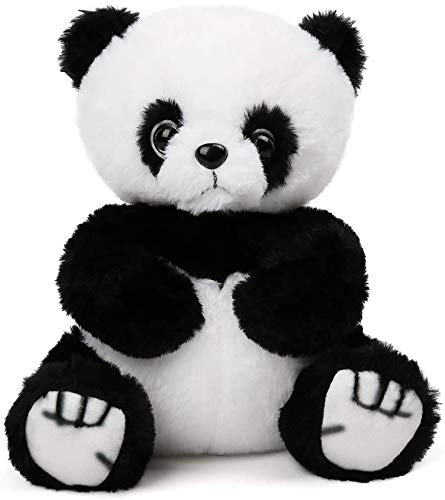 LotFancy Animales de Peluche de Panda de 8 Pulgadas (Altura 22cm) , Peluche de Panda de Peluche Suave, Juguetes de Peluche de Animales de Peluche para Niños Regalo para el Día de Cumpleaños