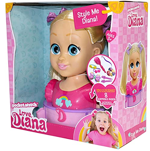 Love, Diana Deluxe Styling Head Playset con Accesorios para el Pelo (Vivid Toy Group 79851)