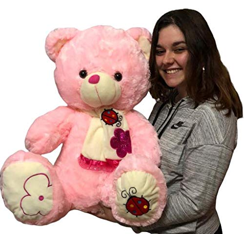 LOYFER Regalo para el Dia de los Enamorados de Peluche cariñoso (Rosa) de 60cm