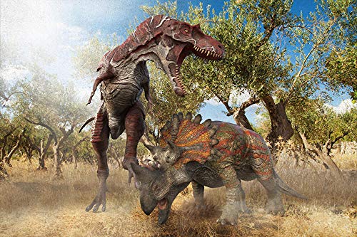 Lsping Puzzles Adultos 500 Piezas Animales Antiguos Dinosaurios Albertosaurus vs 52x38cm