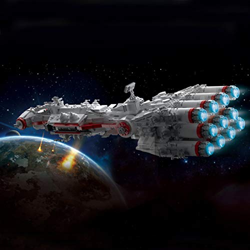 LTGO Mould King 21003 - Maqueta de barco de matadero, 2905 piezas, modelo espacial de fragata para Tantive IV, UCS Space Wars para naves espaciales grandes, con Lego