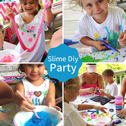 Luclay DIY Slime Kit - Crystal Slime para Manualidades Niños, Kit de Slime para Hacer Juego Slime Regalos para Niños