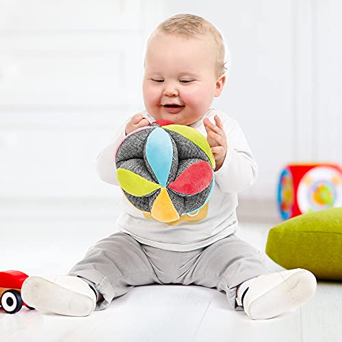 Ludi | 30039 | Pelota de Agarre | Aprendo a Rodar, Lanzar y Atrapar la Pelota | Hecho de Tela Suave y Lavable | A partir de los 6 Meses de Edad