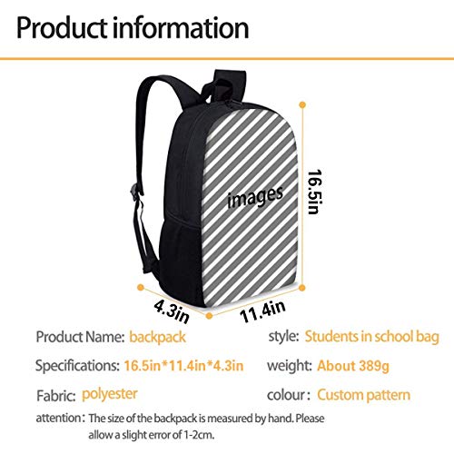 Lui_Gi's Man-Sion Panic Adventure Mochilas Bolsa para ordenador portátil Impresión 3D Niños Escuela Casual Bolsas de hombro para niños Niñas