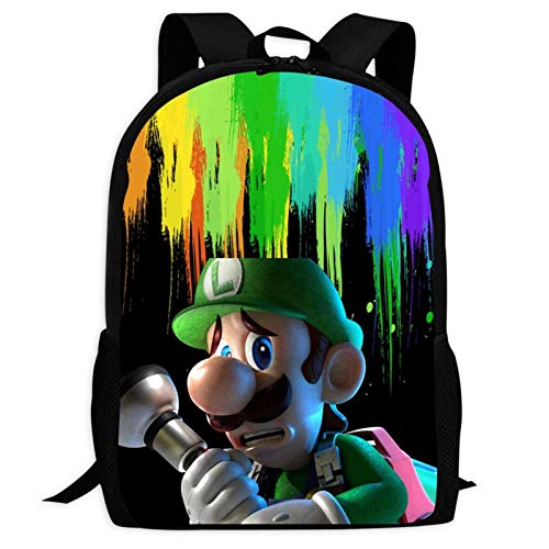 Lui_Gi's Man-Sion Panic Adventure Mochilas Bolsa para ordenador portátil Impresión 3D Niños Escuela Casual Bolsas de hombro para niños Niñas