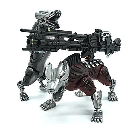 LUSTAR Lockdown Transformers Serie Movie Toys Regalo De Cumpleaños con Doble Perro 23 Cm / 9 Pulgadas