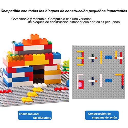 LVHERO 4 Base para Lego Classic, Juegos creativos, Juguetes educativos (Gris)