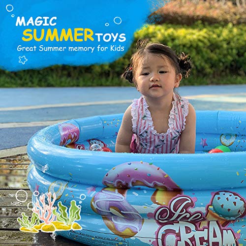 Mafiti Piscina Inflable Infantil. Piscina de Agua para niños, Material plástico Ideal para bebés y niños y niñas pequeños. Tamaño 110 x 30 cm