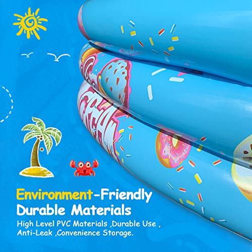 Mafiti Piscina Inflable Infantil. Piscina de Agua para niños, Material plástico Ideal para bebés y niños y niñas pequeños. Tamaño 110 x 30 cm