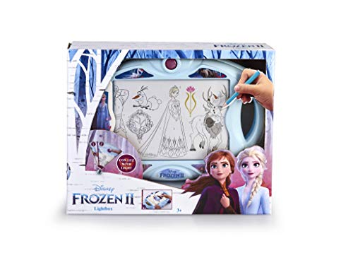 Magic Artist - Light Box Frozen 2, Pizarra para Niños y Niñas a Partir de 3 Años, Multicolor (Famosa 700015365) , color/modelo surtido