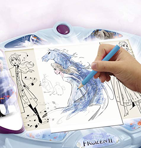 Magic Artist - Light Box Frozen 2, Pizarra para Niños y Niñas a Partir de 3 Años, Multicolor (Famosa 700015365) , color/modelo surtido