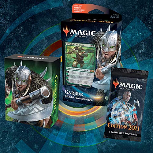 Magic The Gathering- Deck de planeswalker Garruk Herut Silvestre, edición básica 2021 (Wizards of The Coast C76591010)