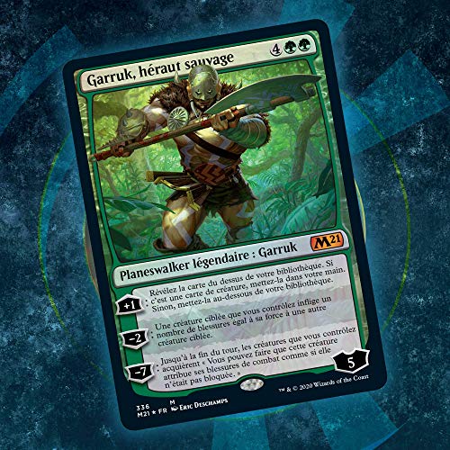 Magic The Gathering- Deck de planeswalker Garruk Herut Silvestre, edición básica 2021 (Wizards of The Coast C76591010)