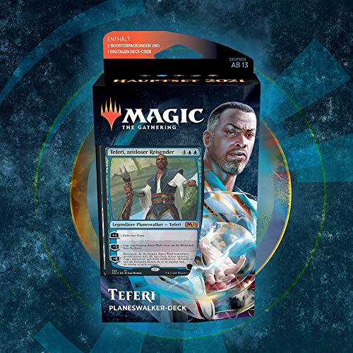 Magic The Gathering Magic: The Gathering Planeswalker-Deck Teferi C76561000 Magic: The Gathering Planeswalker-Deck Teferi - Juego de Cartas (60 Cartas)