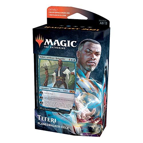 Magic The Gathering Magic: The Gathering Planeswalker-Deck Teferi C76561000 Magic: The Gathering Planeswalker-Deck Teferi - Juego de Cartas (60 Cartas)