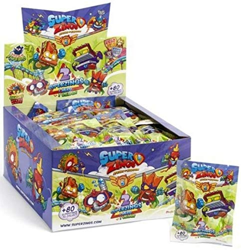 Magicbox - SZ5TW0201 - Super Zings Box completo 30 bolsitas con 2 personajes cada una original Rivals of Kaboom Serie 5 - Multicolor - 3 cm