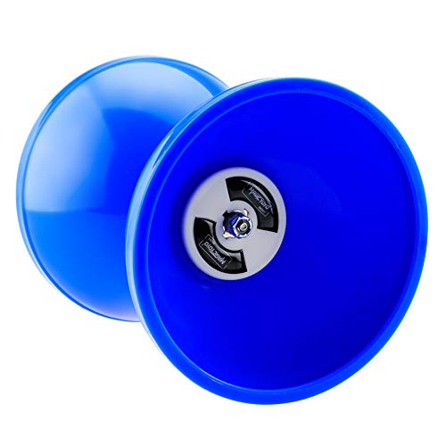 MAGICYOYO Diabolo MD01 Rodamientos triples Profesionales con Palos de Carbono de Primera Calidad Bolsa de 3 Cuerdas Diabolos para Principiantes para niños Adultos Azul