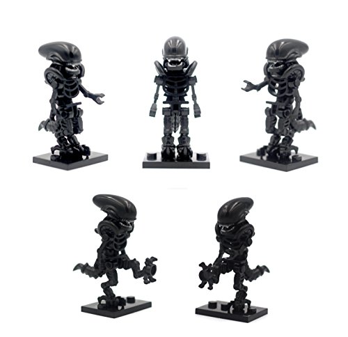 MAGMABRICK Magma Brick: ☣Alien Minifigure☣ Inspirado en Xenomorph Compatible con el Juguete de construcción Lego