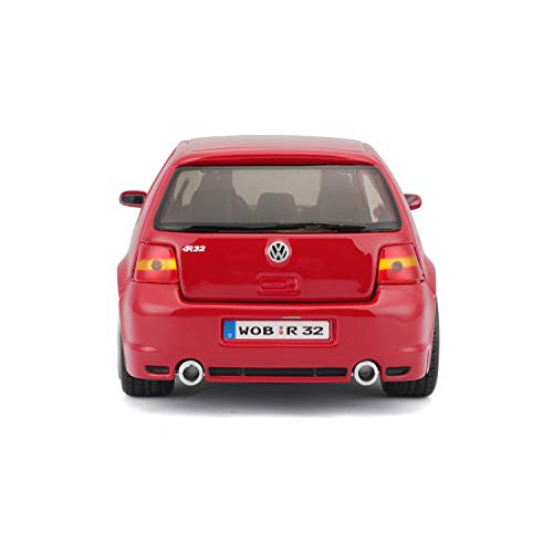 Maisto 31290 - Coche de juguete (escala 1:24), diseño de VW Golf R32, color rojo