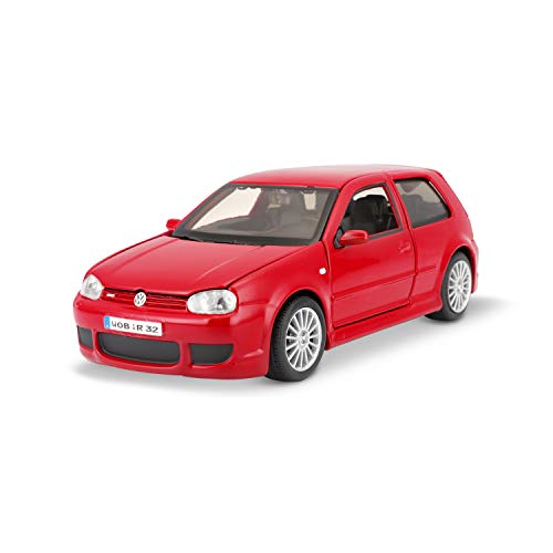 Maisto 31290 - Coche de juguete (escala 1:24), diseño de VW Golf R32, color rojo