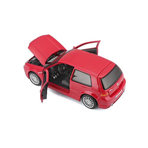 Maisto 31290 - Coche de juguete (escala 1:24), diseño de VW Golf R32, color rojo