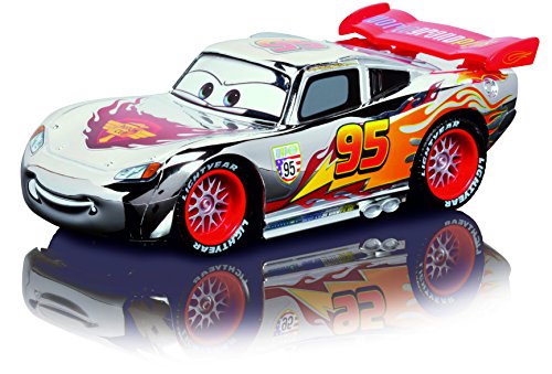 Majorette- Disney Cars Coche con Radio Control Rayo Mcqueen, Color Plateado (Simba 203089580)