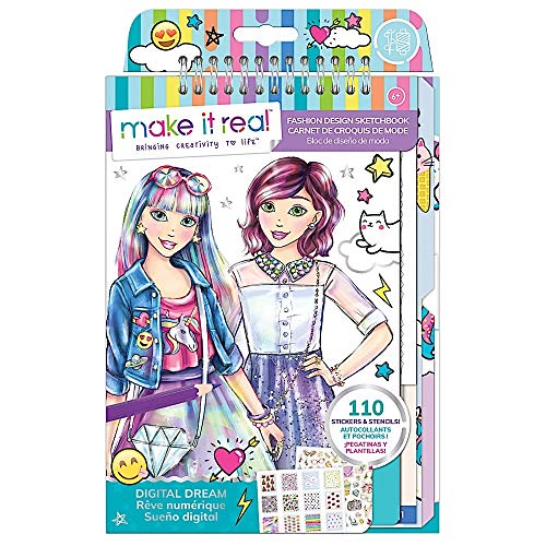 Make It Real 3203 Digital Dream Fashion Design Sketchbook