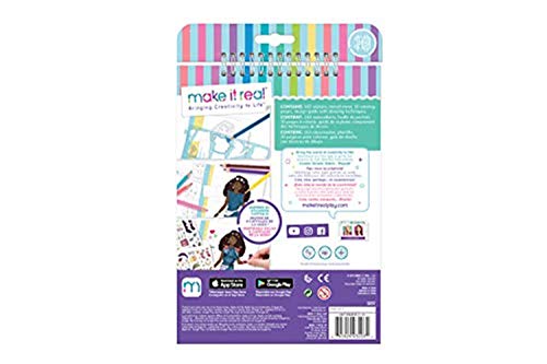 Make It Real- Cuaderno de bocetos para niños, diseño de Ciudad, Multicolor (MR3207)