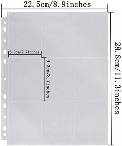 Mangas de tarjetas de comercio Transparente Impermeable Tarjeta de juego Modelos Álbum Carpeta de tarjetas de comercio Almacenamiento Páginas del álbum