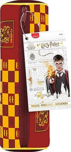 Maped Harry Potter Teens – Estuche escolar con formato tubo – Tejido de neopreno antidesgarros – Cremallera de metal sólido – Licencia oficial Harry Potter