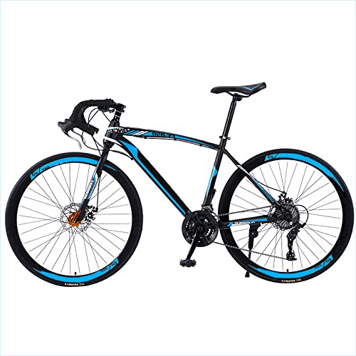 Mapeieet Bicicleta de montaña de Doble Disco de 26 Pulgadas, con 30 velocidades Bicicletas de montaña, Altura Adecuada 165-185 CM,Negro