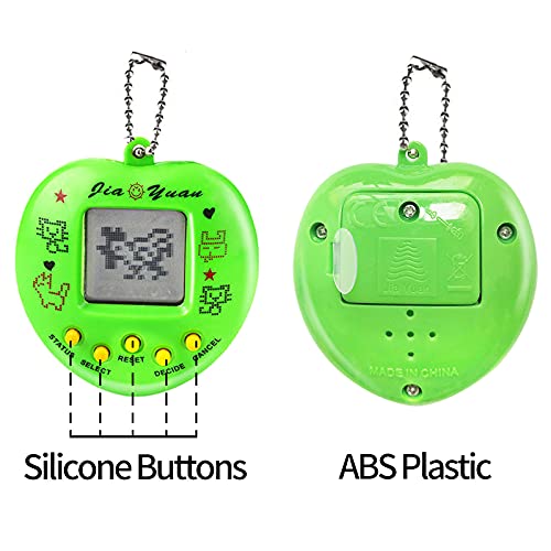 Máquina de juego electrónica para mascotas, 3pcs consolas de juegos, mascotas virtuales, juguete de animales, juguete retro de regalo de cumpleaños con llavero para adultos y niños (color aleatorio)