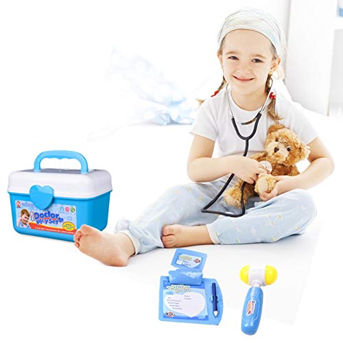 Maril Maletin Medicos Juguete De Doctora Kit, 28 PCS Maletin Medicos Juguete Doctora Juguetes para Niños Pequeños Niñas con Caja De Almacenamiento Frugal Pleasure