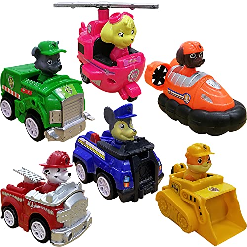 Marshall Rocky Rubble Skye Zuma Chase's Patrol Cruiser Vehicle con figura coleccionable, para niños de 3 años en adelante