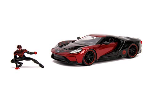 Marvel 253225008 Spiderman Miles Morales 2017 Ford GT Die-Cast Toy Sports Car