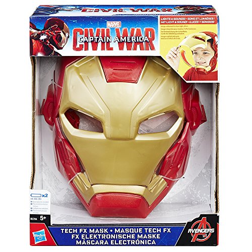 Marvel Avengers- Captain America Marvel Mascara Iron Man, 0 (Hasbro Spain B5784EU4)