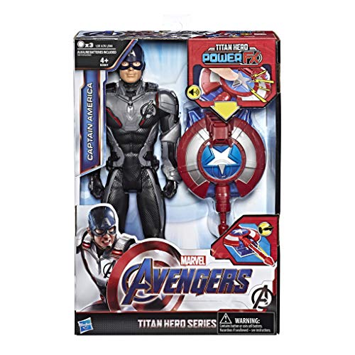 Marvel Avengers - Endgame Capitán América Titan Hero Power FX, Multicolor, 30 cm, E3301103