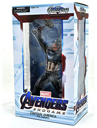 Marvel Avengers Endgame Captain America PVC Figura, Multicolor (Diamond Select Toys JUL192669)