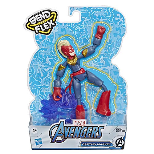 Marvel- Bend and Flex Figura Capitana 15 cm (Hasbro E78725X0)