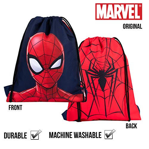 Marvel Comics Sakky Kids Spiderman - Bolsa escolar para niños