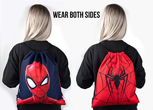 Marvel Comics Sakky Kids Spiderman - Bolsa escolar para niños