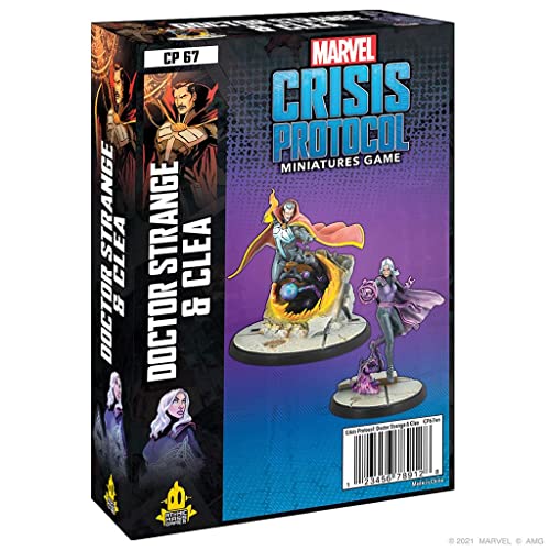 Marvel Crisis Procol - Crisis Protocol Doctor Strange & Clea EN - Juego de Miniaturas en Inglés