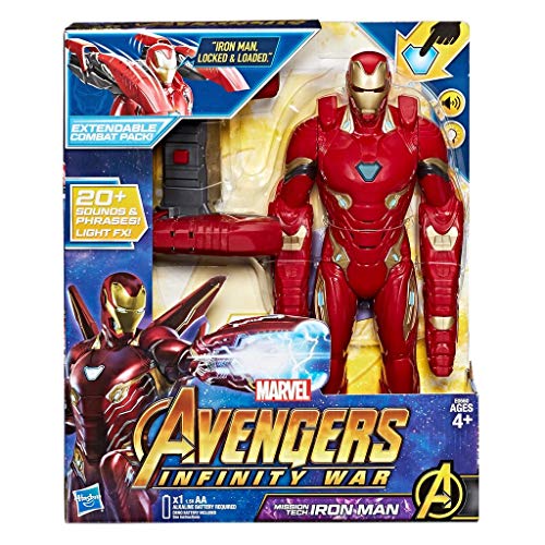 Marvel Hasbro Avengers – Infinity War Iron Man Mission Tech Titan Hero con Accesorio, diseño, Action Figure