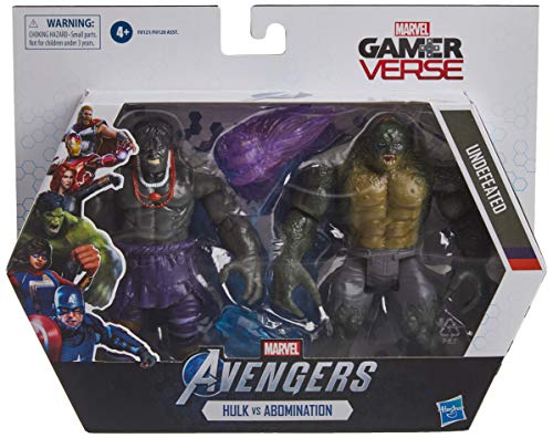 Marvel Hasbro Gamerverse - Figura de acción Coleccionable Hulk vs Abomination (6 Pulgadas)