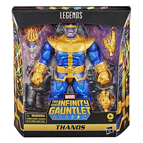 Marvel Hasbro Legends Series - Figura Coleccionable de Thanos de 15 cm - Diseño Premium y 3 Accesorios